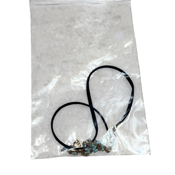 Anthropologie Serefina Black & Turquoise Stone Choker - Picture 5 of 6